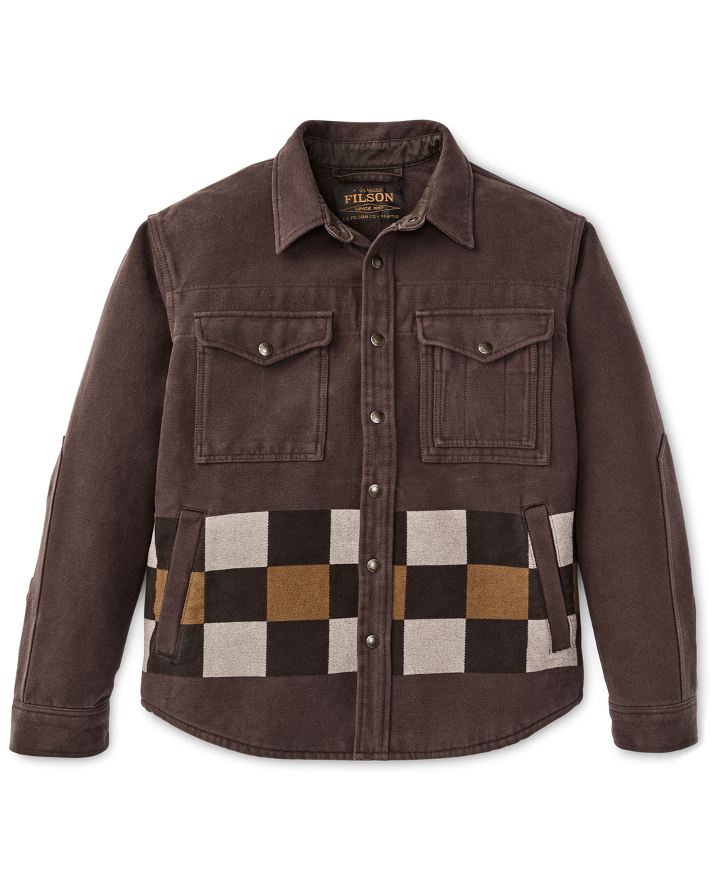 Beartooth Jac-Shirt - Mahogany Geo Stripe