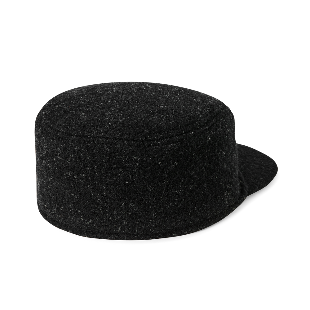 Alternate view of the Filson Mackinaw Wool Cap - Charcoal