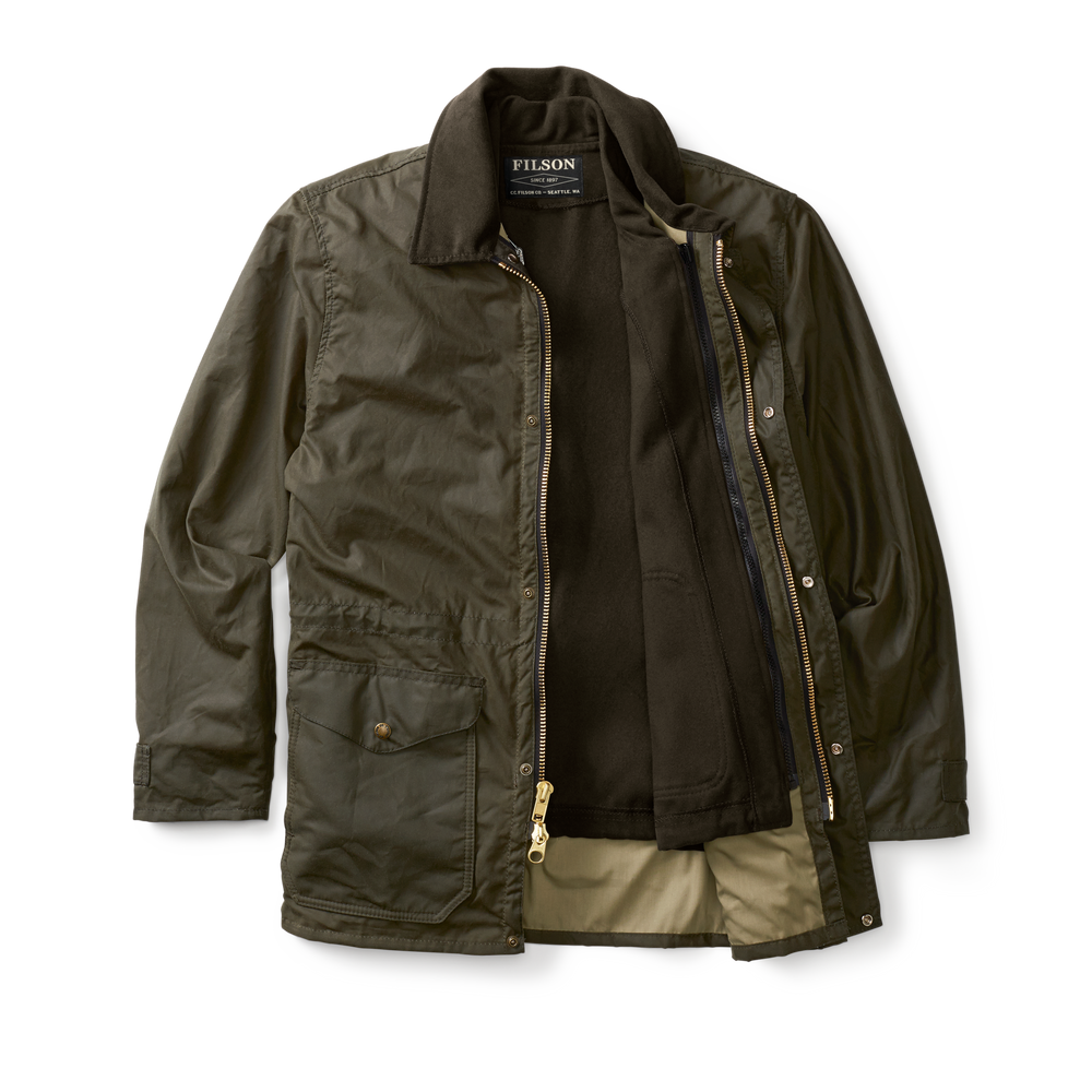 Alternate view of the Filson Moleskin Vest Liner - Brown
