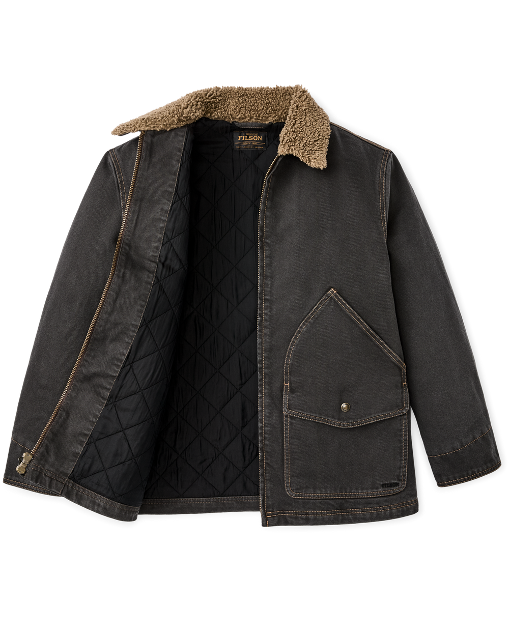 Women's Insulated Denim Outfitter Coat - Black