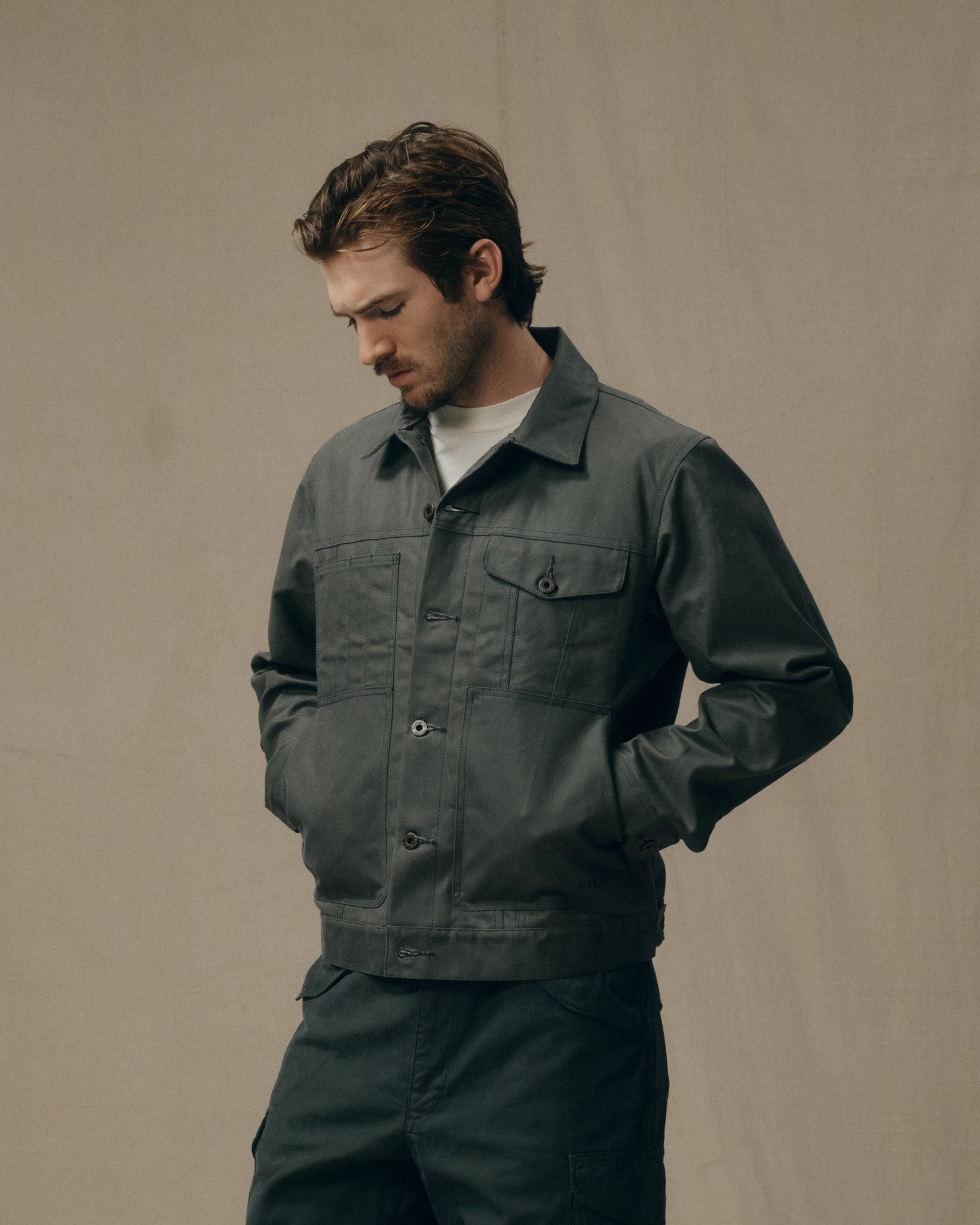 Tin Cloth Short Lined Cruiser Jacket | Filson