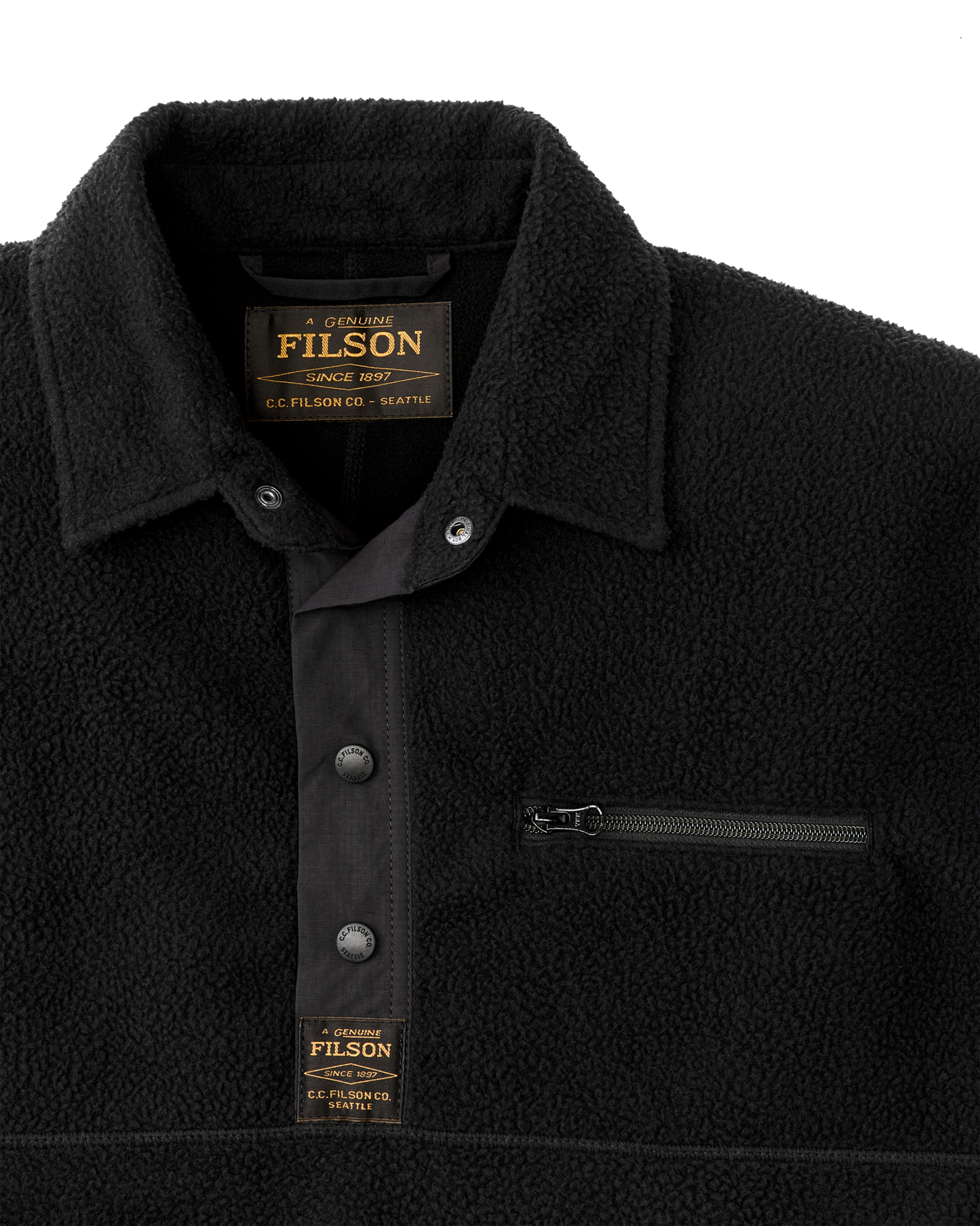 Pile Fleece Pullover - Black