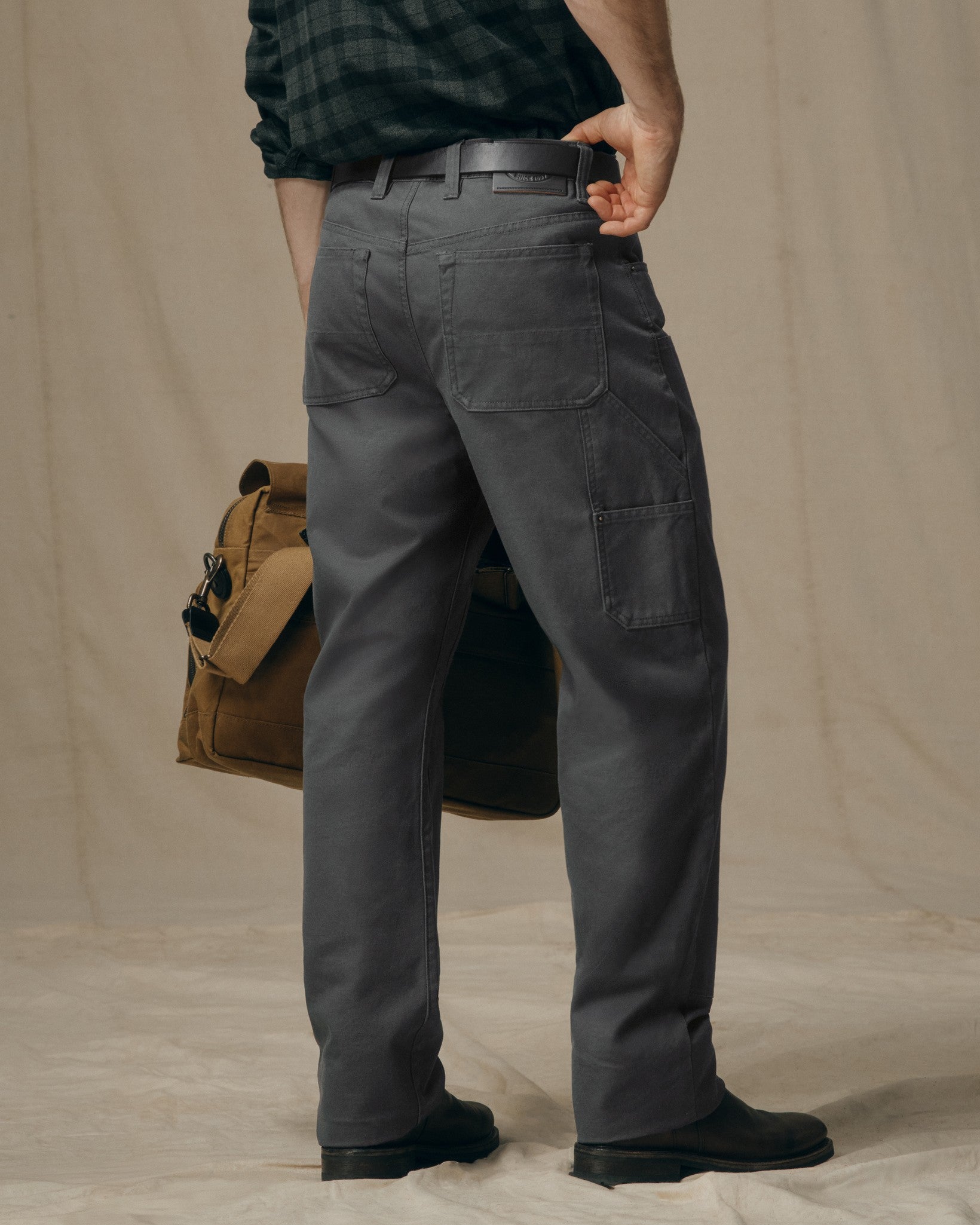 Dry Tin Double Front Pants - Raven