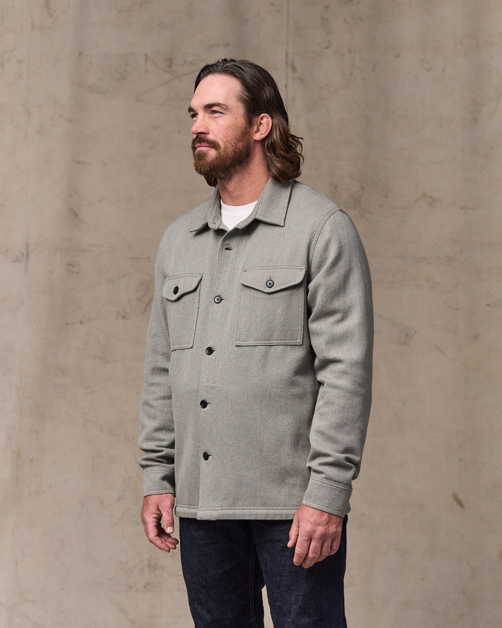Deer Island Jac-Shirt - Heather Natural | Filson