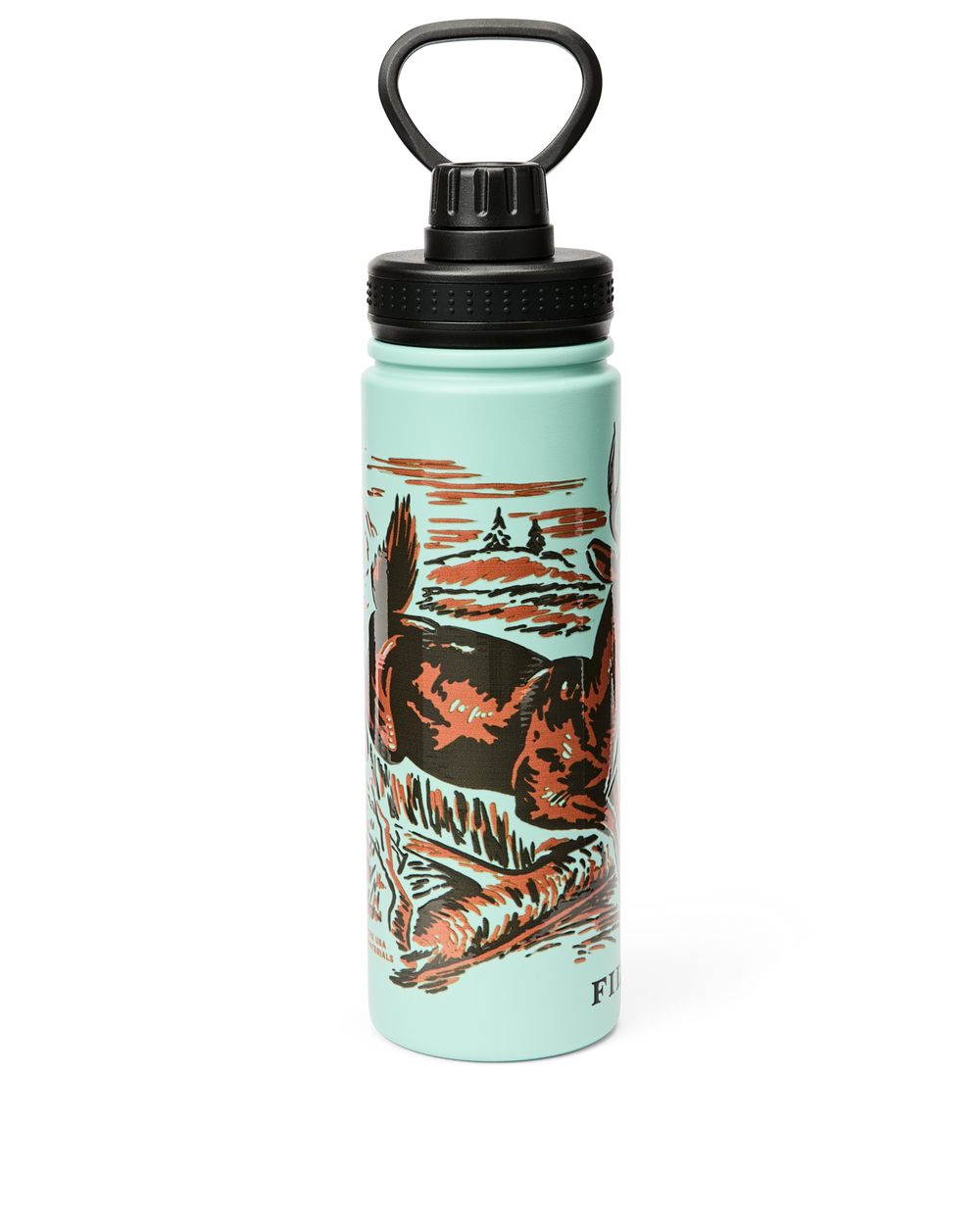 Deer Insulated Water Bottle - Sea Foam