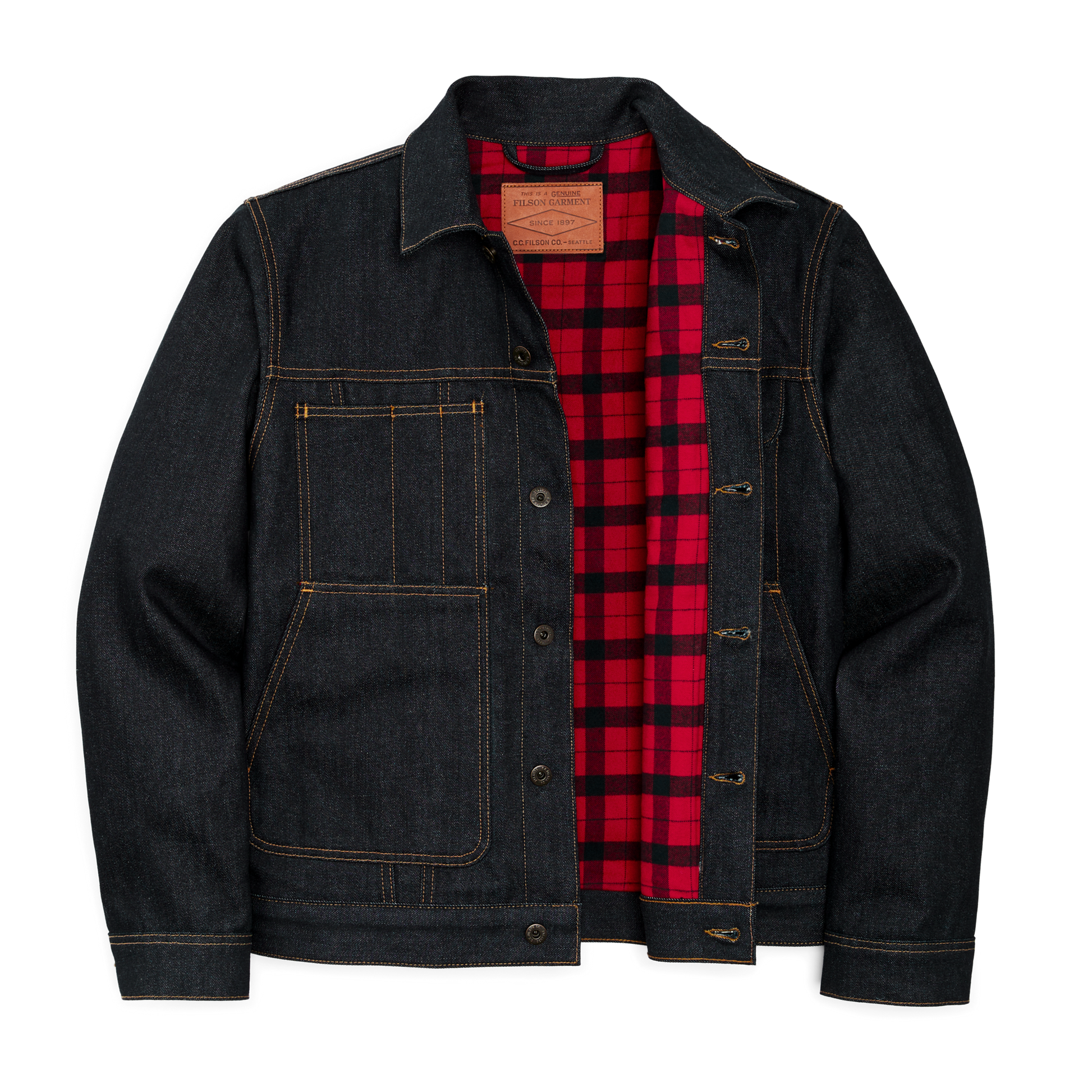 C.C. FILSON CO. チェック柄ジャケット サイズ40 Men's Lined Denim Cruiser Jacket | Filson