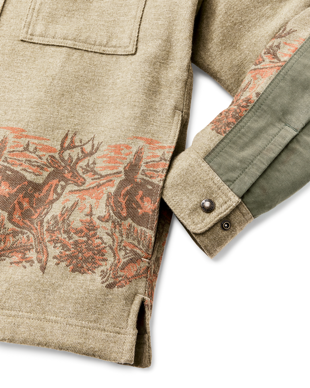 Alternate view of the Filson Colchuck Forester Jac-shirt - Sage Heather