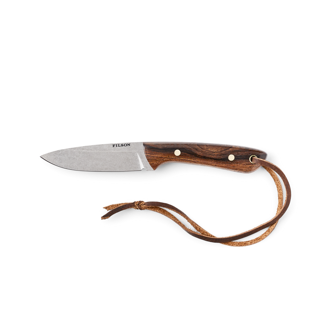 Front-facing image of the Filson Filson X Graycloud Scout Knife - Red / Brown