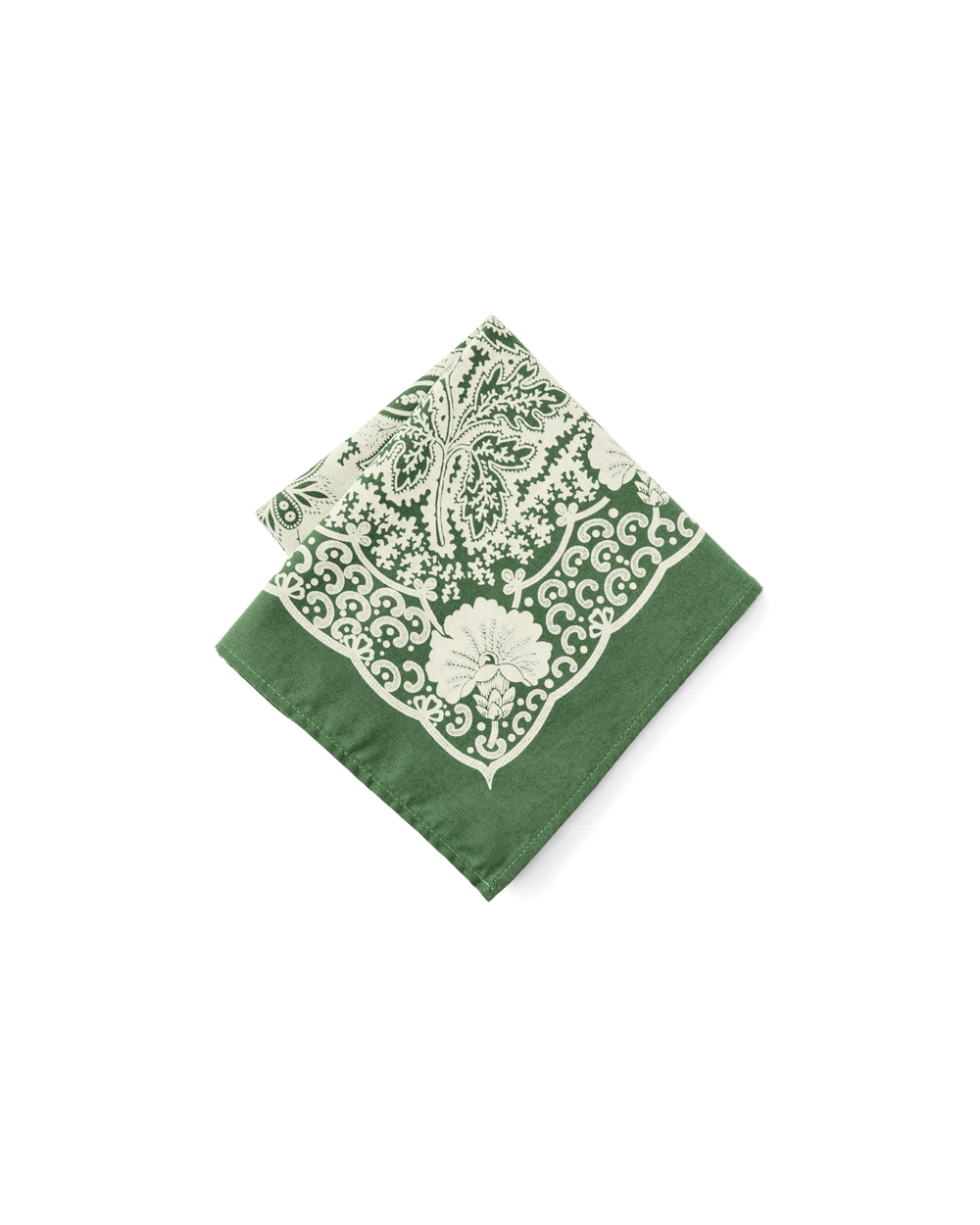 Alternate view of the Filson Paisley Bandana - Green