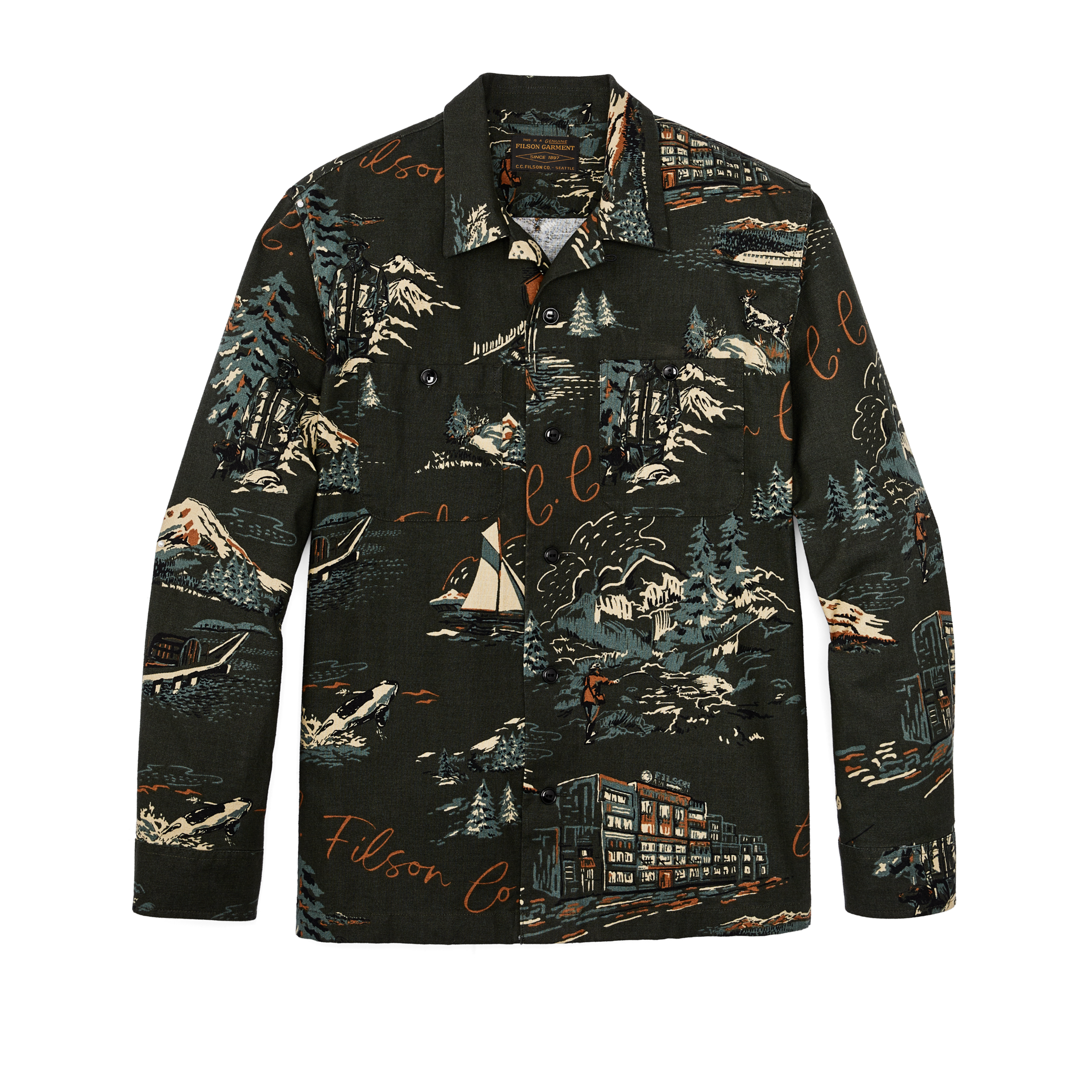 A GENUINE FILSON GARMENT 長袖シャツ　Sサイズ FILSON フィルソン 長袖アラスカンガイドシャツ ネルシャツ 長袖