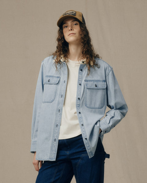Women's Denim Work Shirt - Light Indigo | Filson