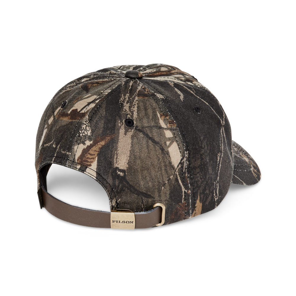 Alternate view of the Filson Oil Tin Low-profile Logger Cap - Realtree Hardwoods Camo