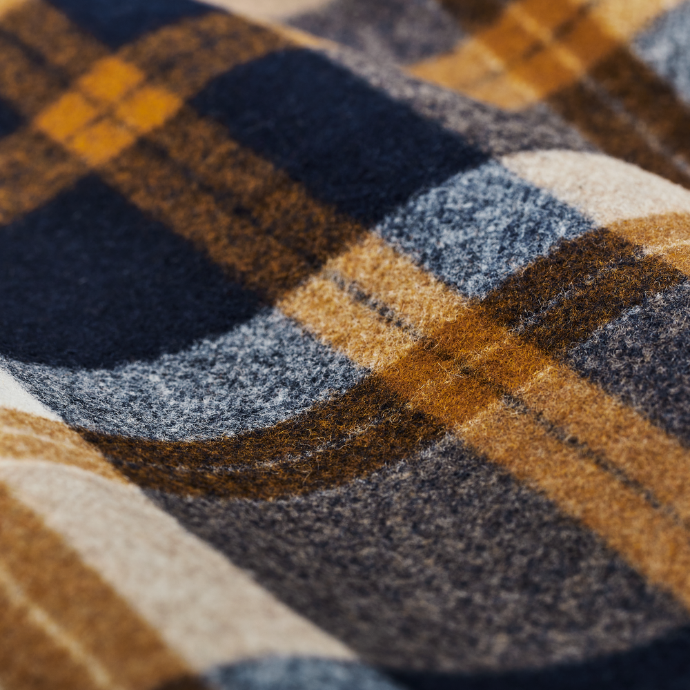 Alternate view of the Filson Seattle Wool Jac-shirt - Navy / Bronze Plaid