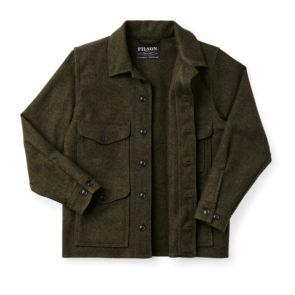 Alternate view of the Filson Mackinaw Wool Cruiser Jacket - Forest Green