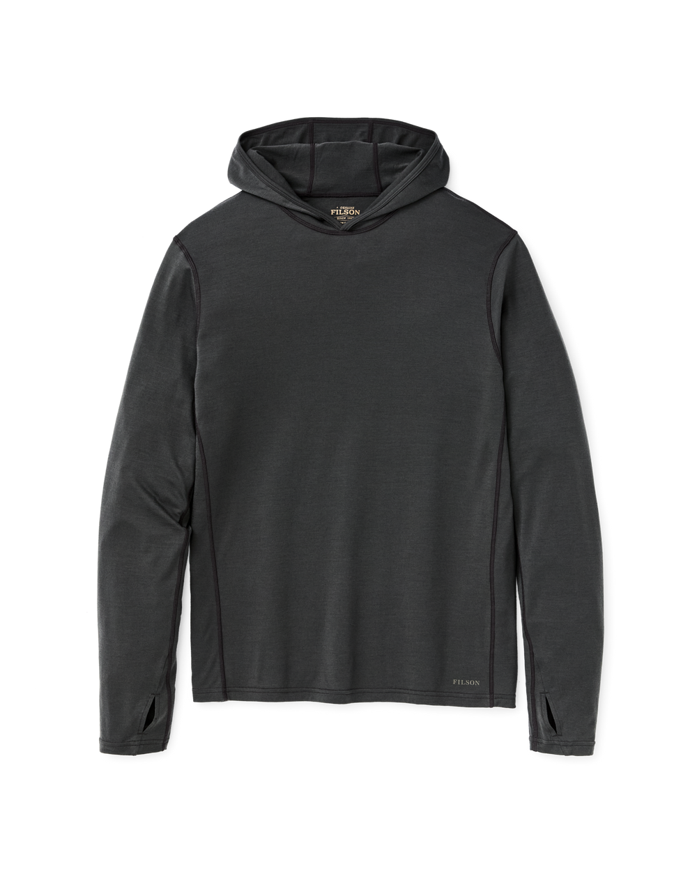 Wool-Blend UPF Hoodie - Raven