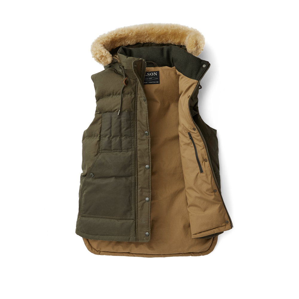 Alternate view of the Filson Women's Down Cruiser Vest - Marsh Olive