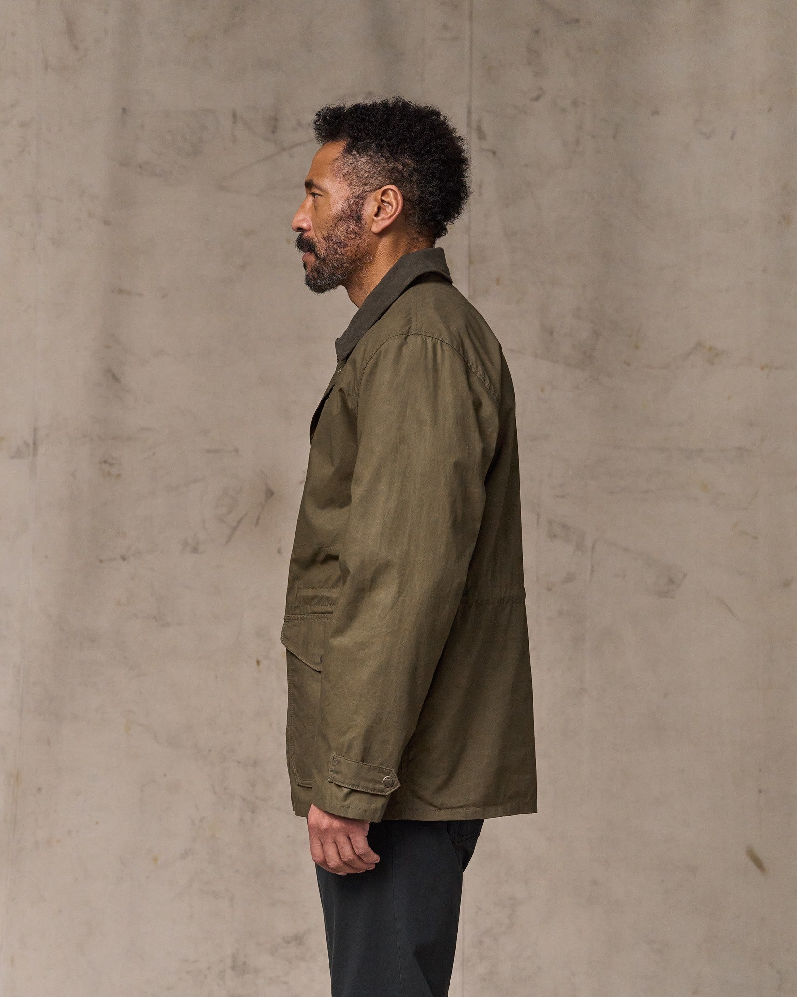 MARC JACOBS LOOK スエード調ジャケット カーキ 4 M相当 上品 S4-Crosby_Jacket_Deep_Olive-