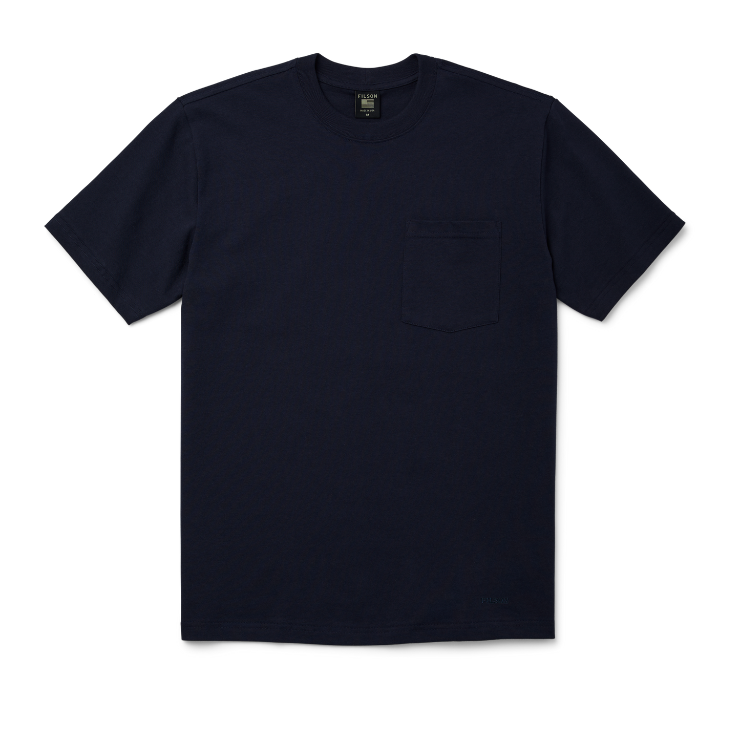 Front-facing image of the Filson Pioneer Pocket T-shirt - Dark Navy