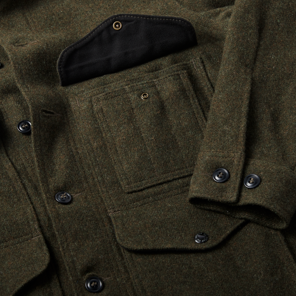 Alternate view of the Filson Mackinaw Wool Cruiser Jacket - Extra Long - Forest Green