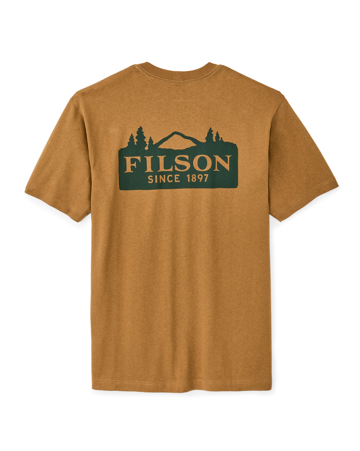 Frontier Logo T-shirt - Golden Tan / Scenic Mark
