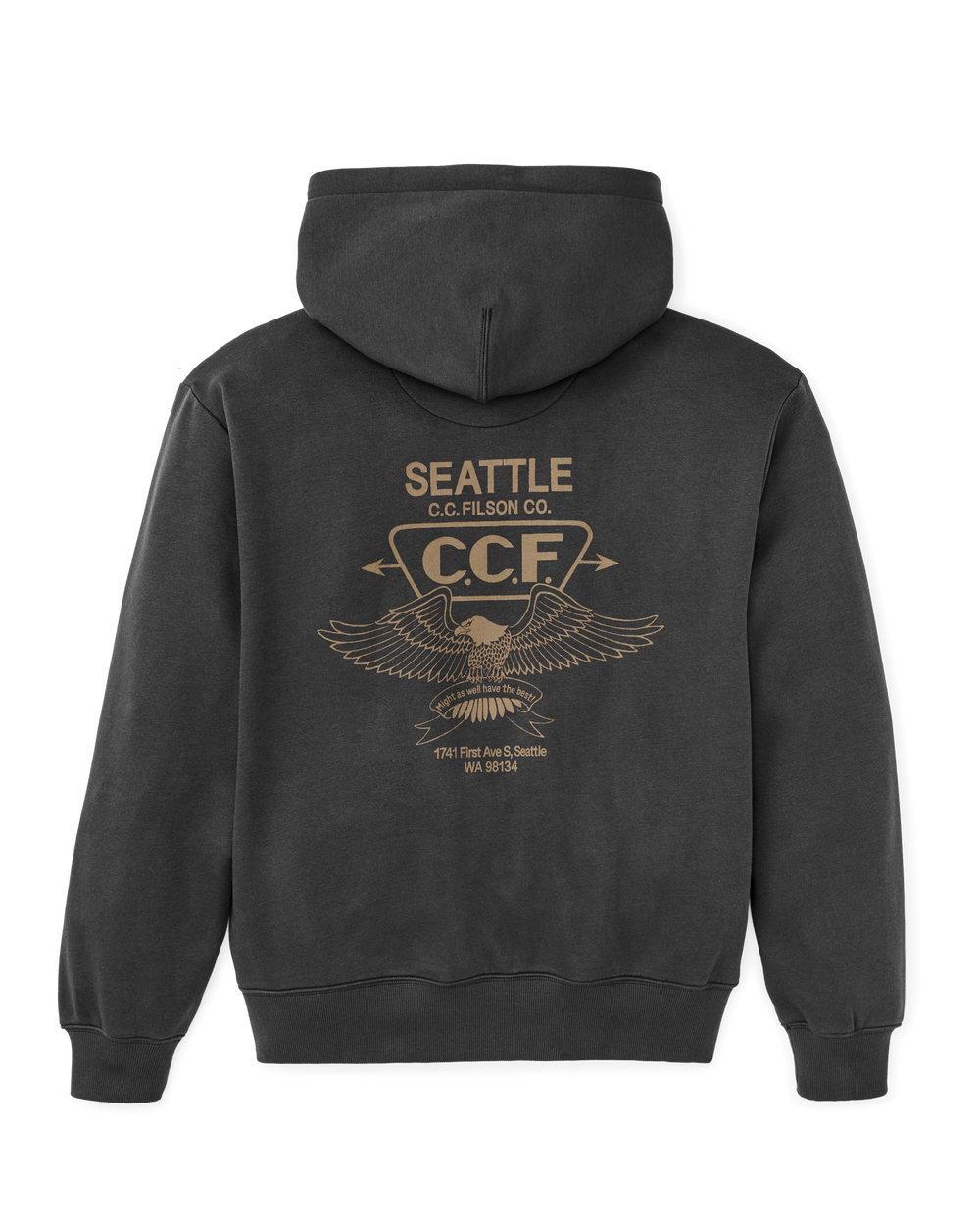 Seattle Graphic Hoodie - Faded Black