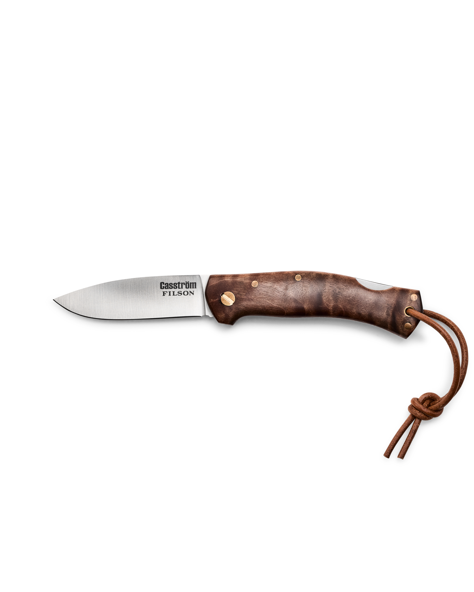 Filson X Casstrom Lars Falt Folding Knife - Quilted Maple