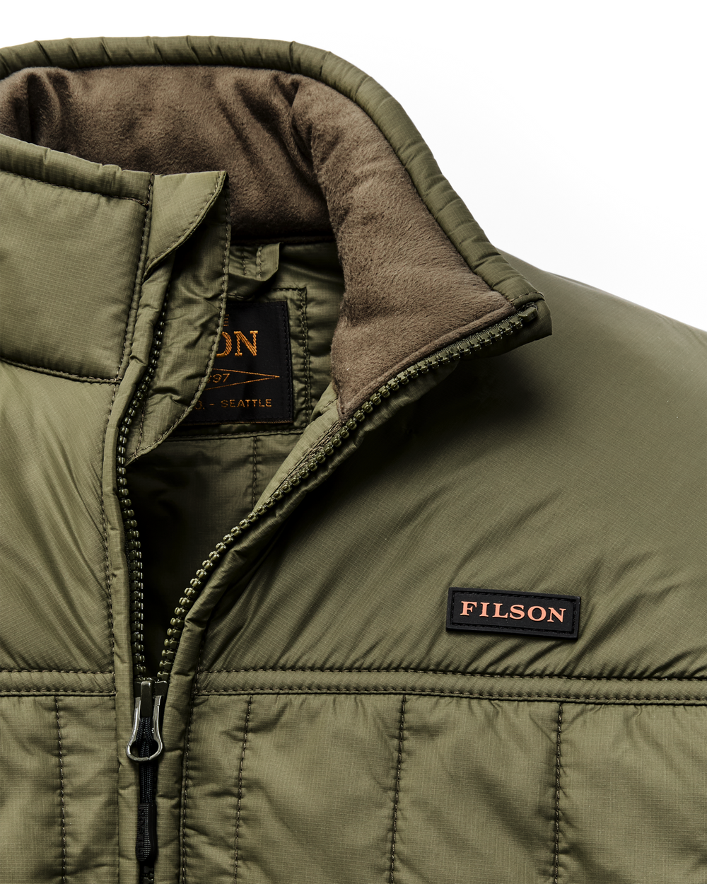 Alternate view of the Filson Ultralight Jacket - Dark Olive Drab