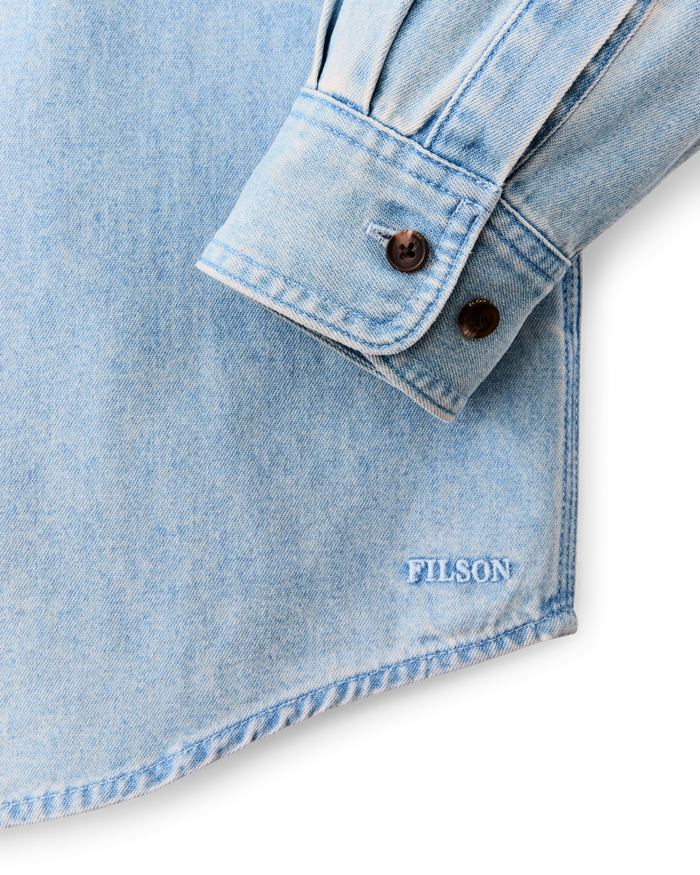 Alternate view of the Filson Denim Guide Shirt - Light Indigo