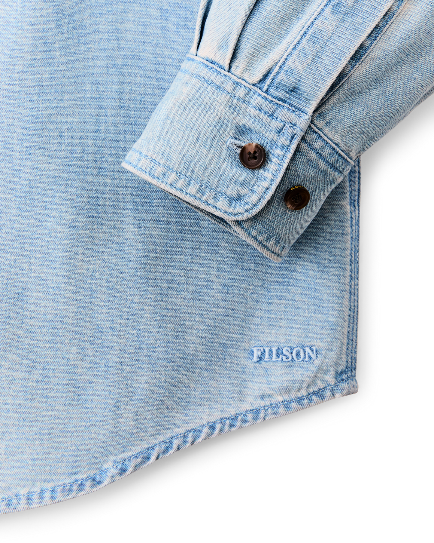 Alternate view of the Filson Denim Guide Shirt - Light Indigo