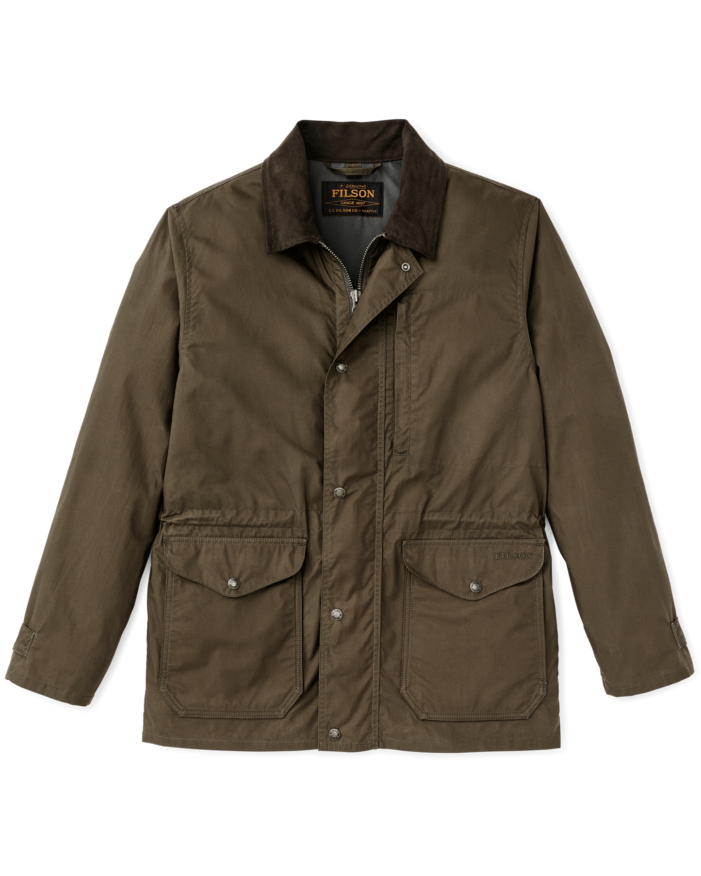 Dry Wax Mile Marker Coat - Burnt Olive