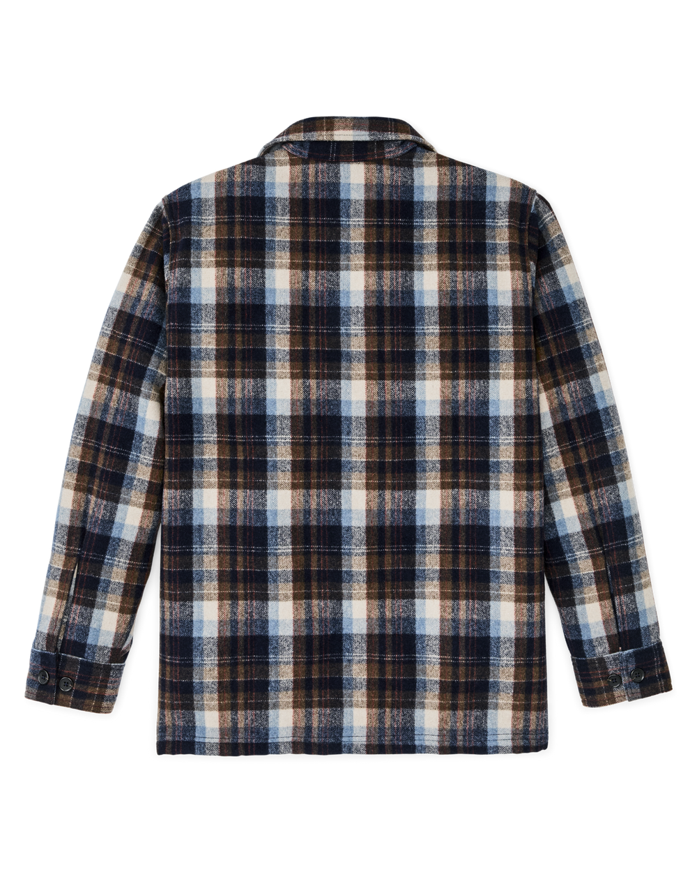 Wool Jac-shirt - Brown / Light Blue Multi Plaid