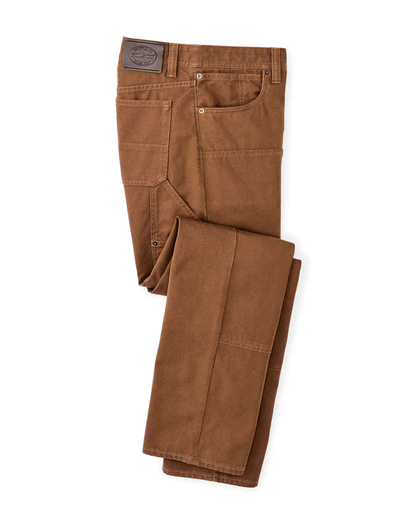 Alternate view of the Filson Dry Tin Double Front Pants - Whiskey
