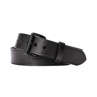 1 1/2" Bridle Leather Belt - Black