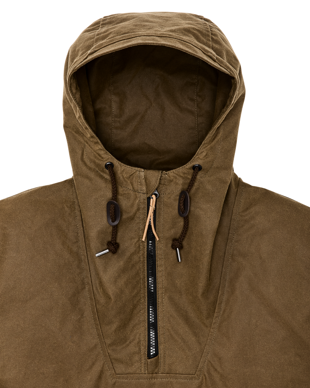 Shelter Cloth Waxed Anorak - Dark Tan | Filson
