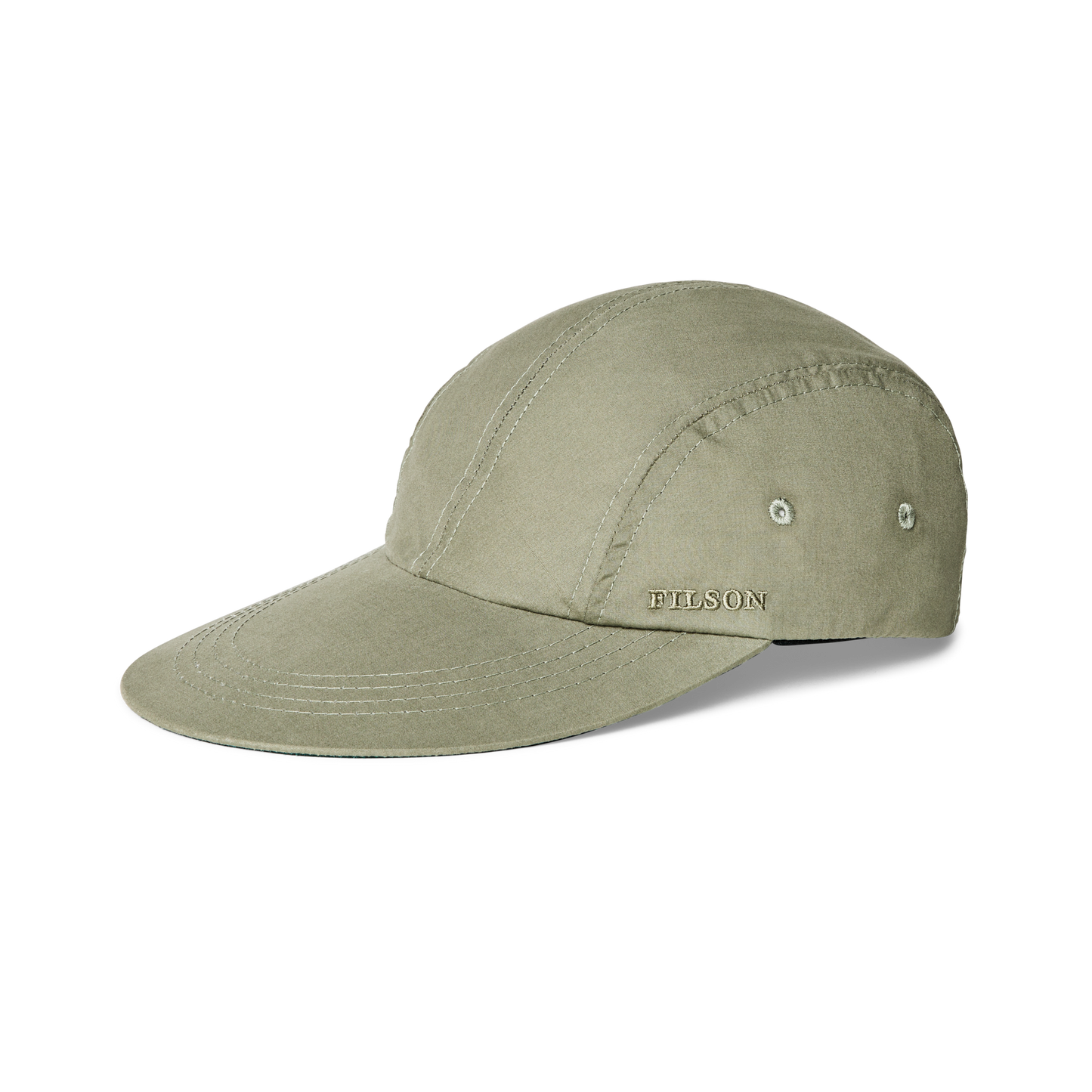 Front-facing image of the Filson Duckbill Cap - Dry Sage