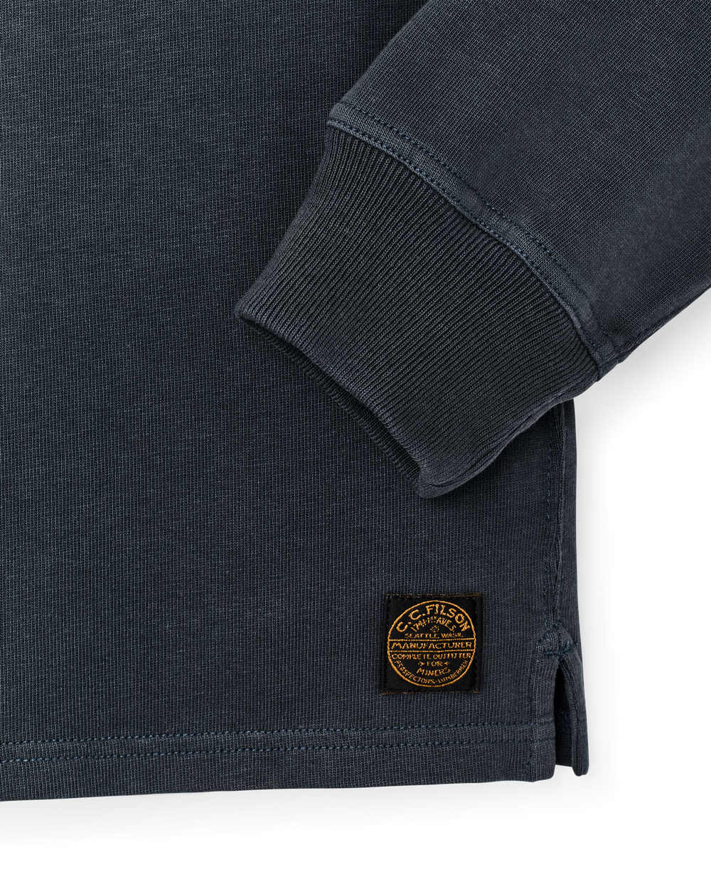 Alternate view of the Filson Field Knit Henley - Bluefin