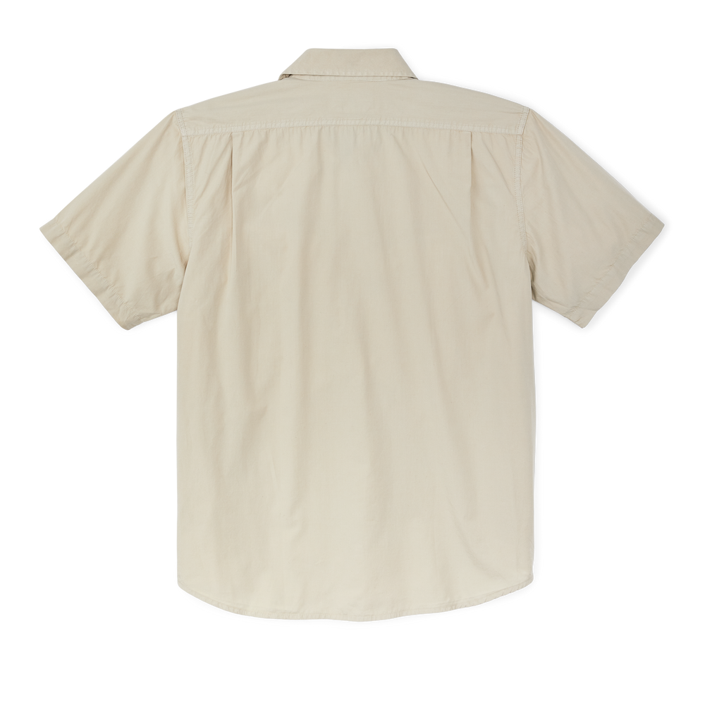 Alternate view of the Filson Filson's Washed Short Sleeve Feather Cloth Shirt - River Rock