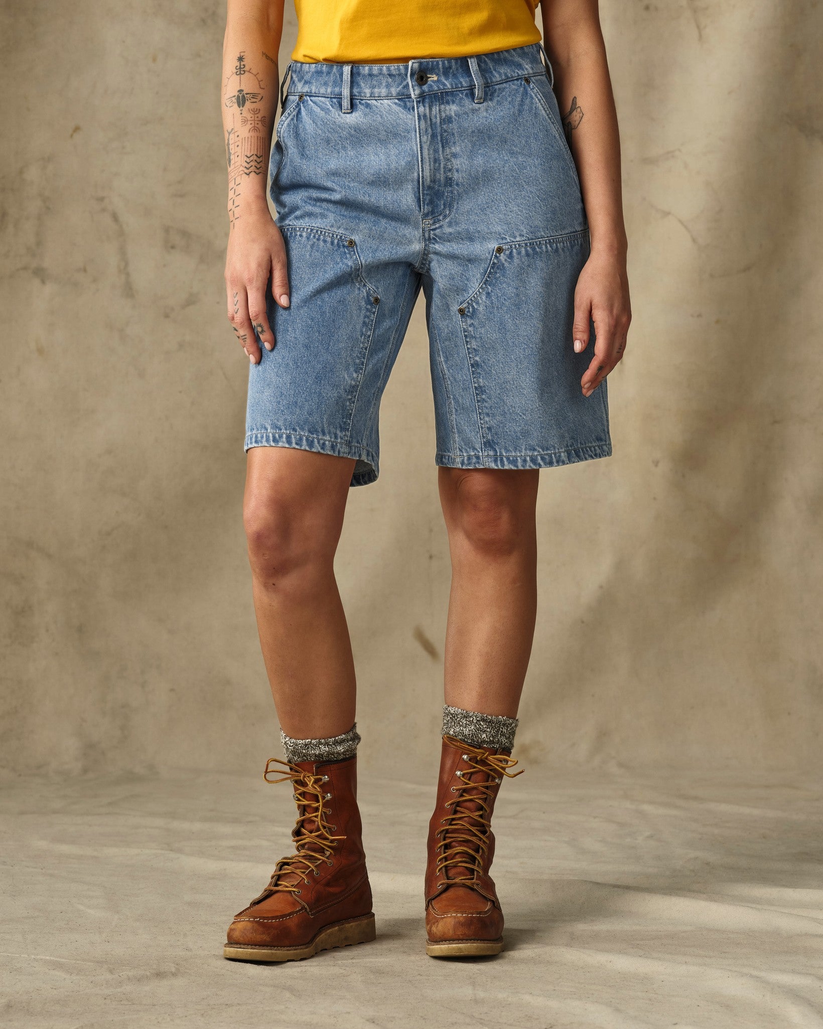 Women's 11-oz. Denim Work Shorts - Medium Indigo