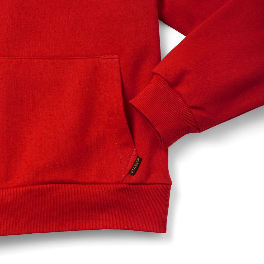 Alternate view of the Filson Prospector Hoodie - Red