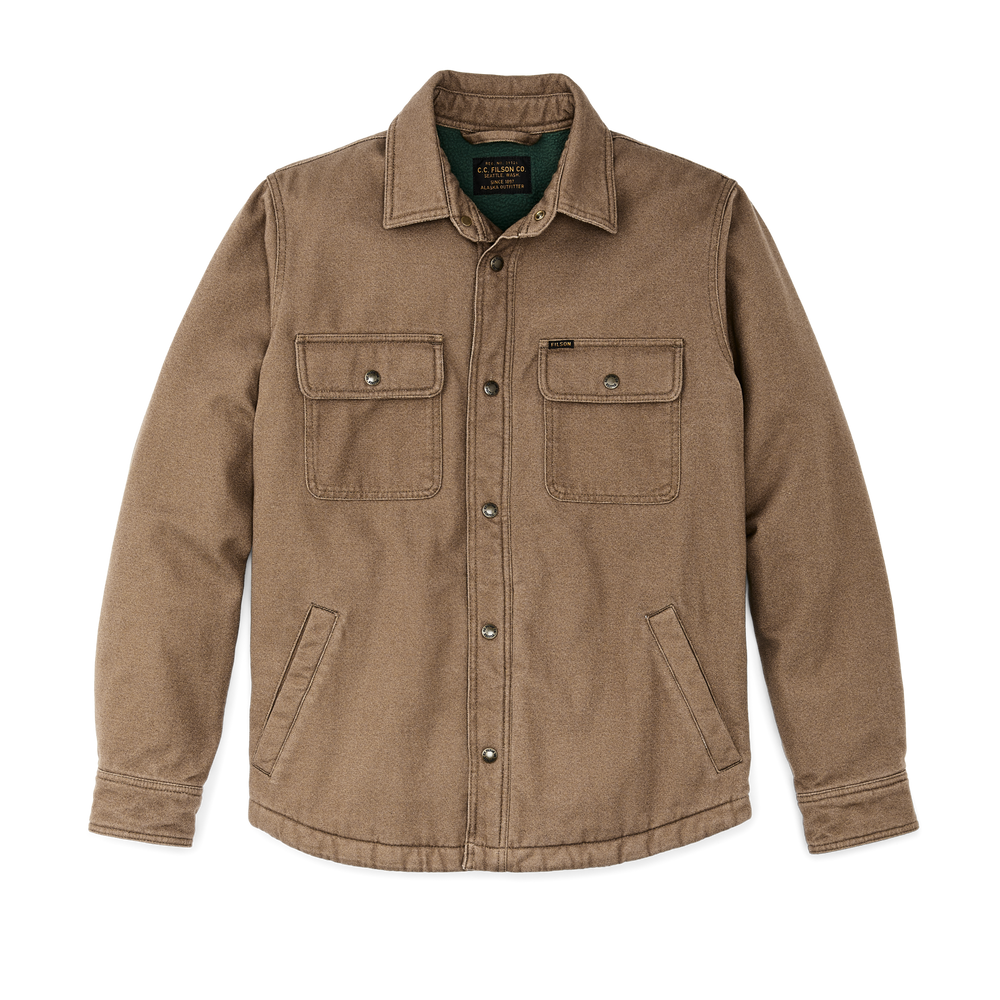 Front-facing image of the Filson Fleece Lined Jac-shirt - Kangaroo