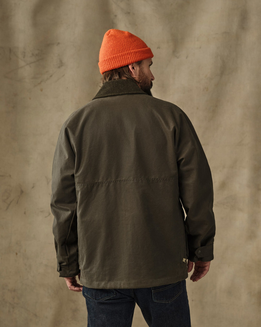 Lined Tin Cloth Field Jacket - Otter Green
