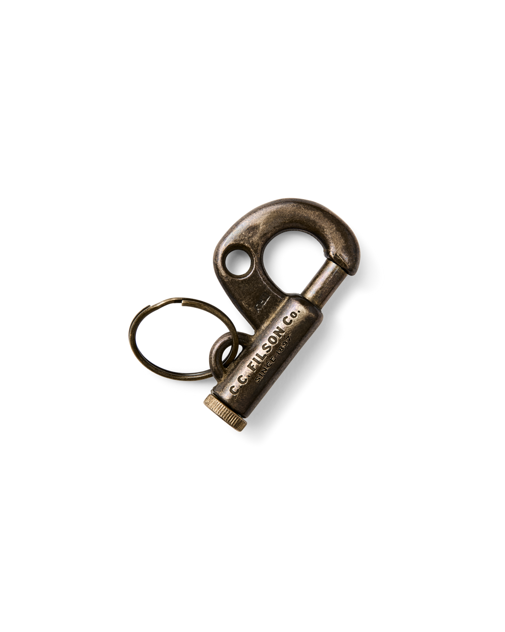 Coal Iron Forge Brass Piston Key Hook - Brass