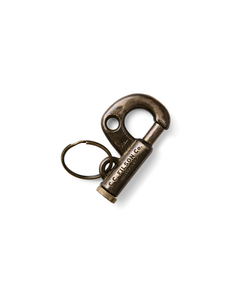 Coal Iron Forge Brass Piston Key Hook - Brass