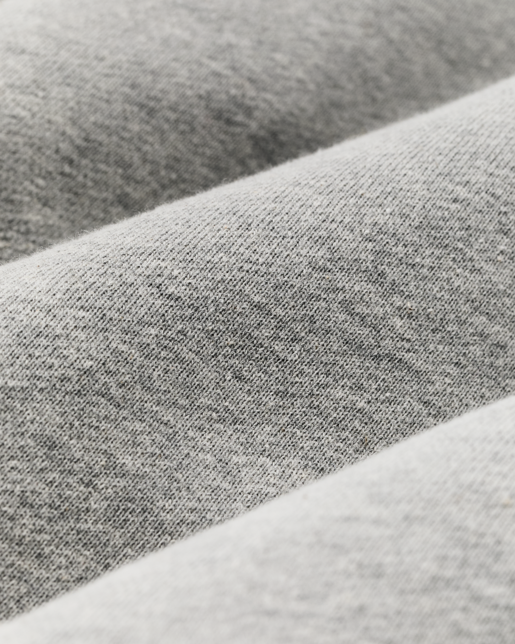 Quarter-zip Terry Sweatshirt - Heather Gray