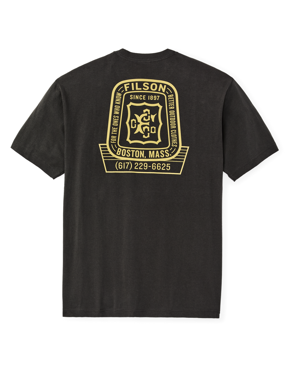 Boston Graphic T-Shirt - Faded Black