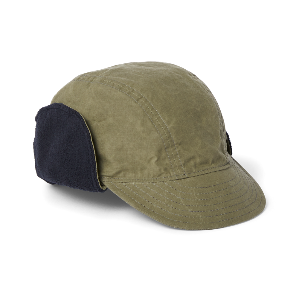 Front-facing image of the Filson Fleece-lined Wildfowl Hat - Dark Olive Drab