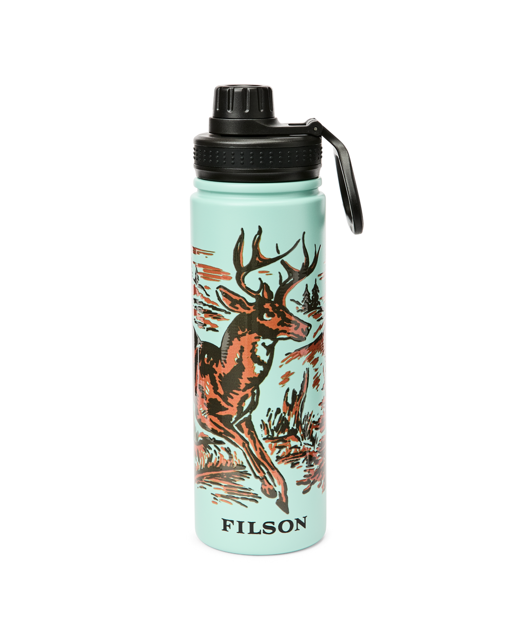 Deer Insulated Water Bottle - Sea Foam
