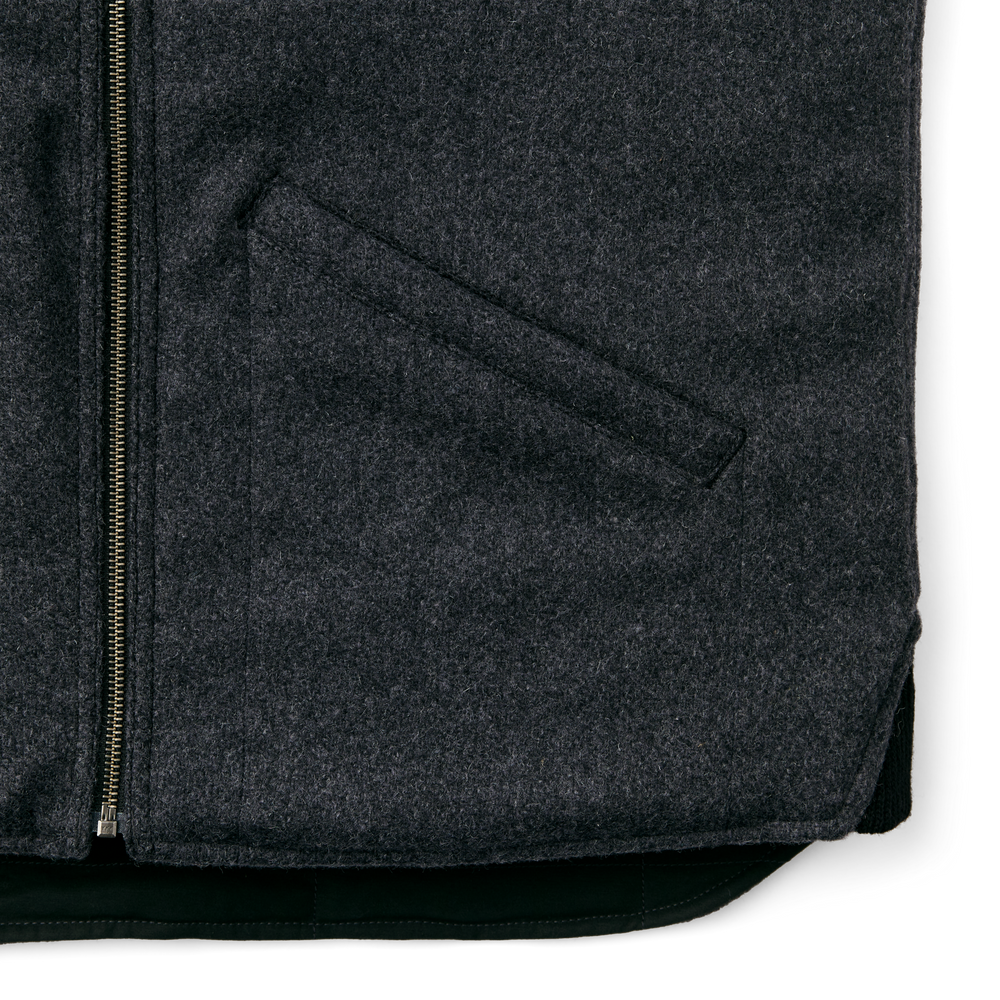 Alternate view of the Filson Buckland Down Vest - Charcoal