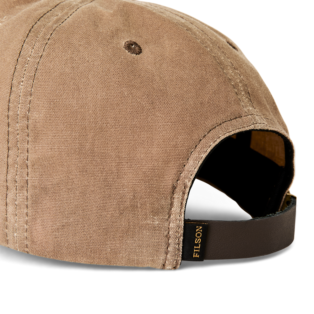 Alternate view of the Filson Low-profile Logger Cap (embroidered)  - Pecan / Boat