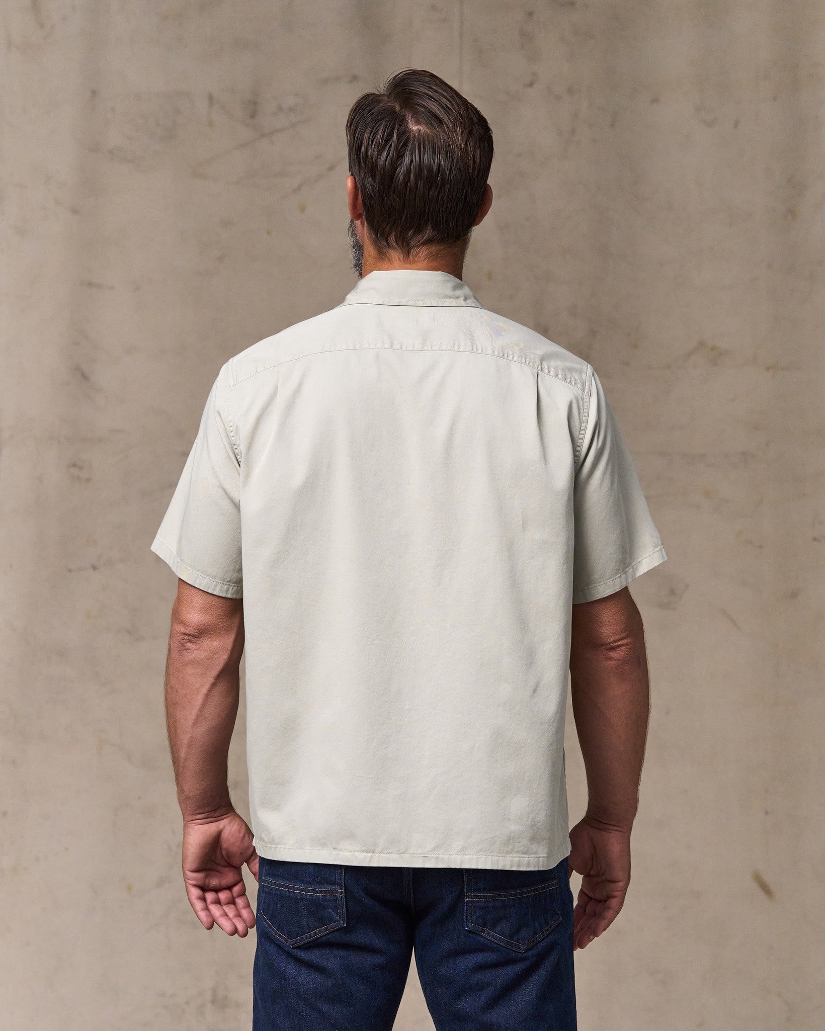 Short Sleeve 4.5-oz. Twill Shirt - Gray Sky